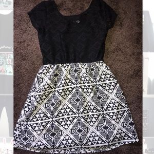 Black and white dress